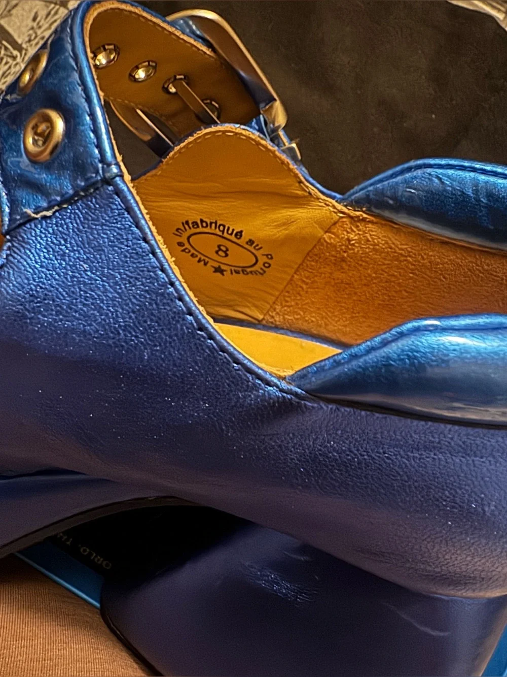 Preowned John Fluevog Superfly Kool Mary Janes in Size 8